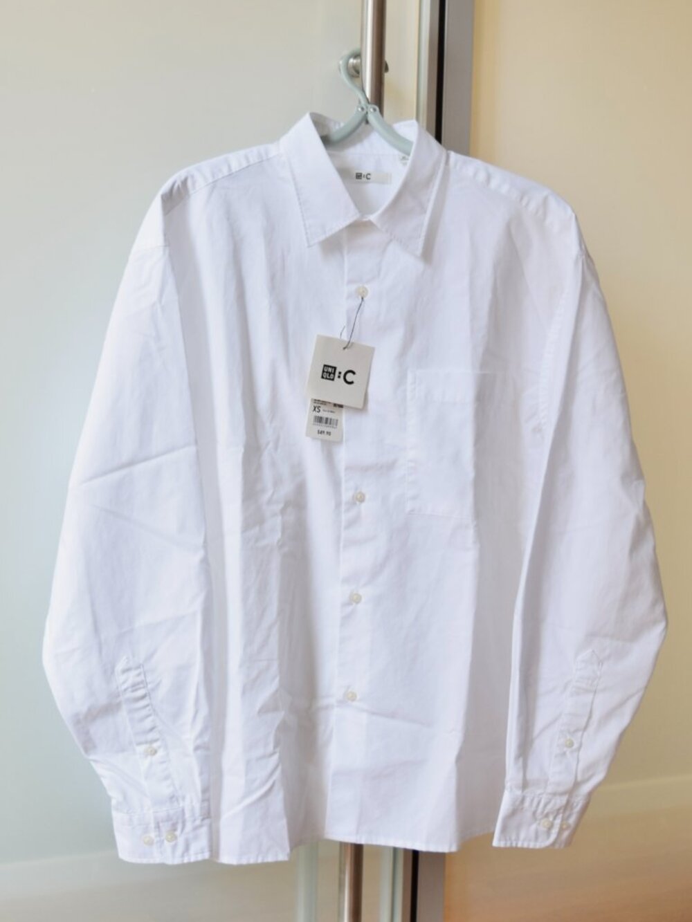 Uniqlo White Shirt - Broadcloth Shirt | Regular Collar